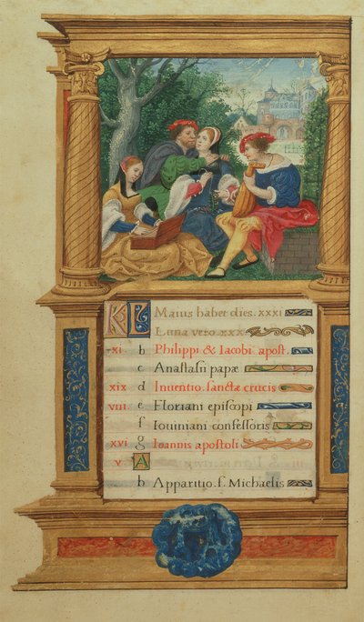 May Making Music, c.1525 by Master Jean de Mauleon